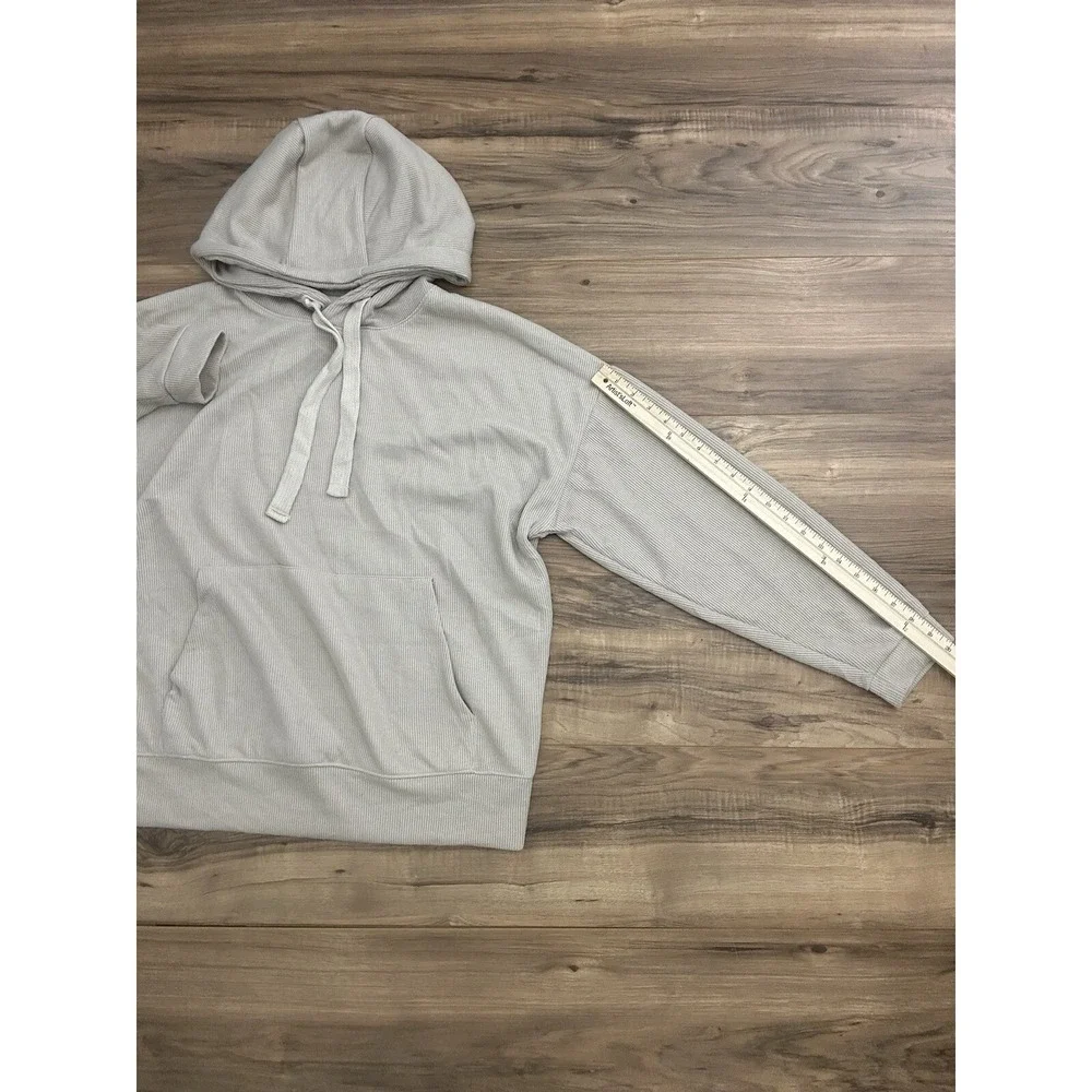 Zara Men's Pullover Hoodie Knitted Sweater Size Medium Beige‎